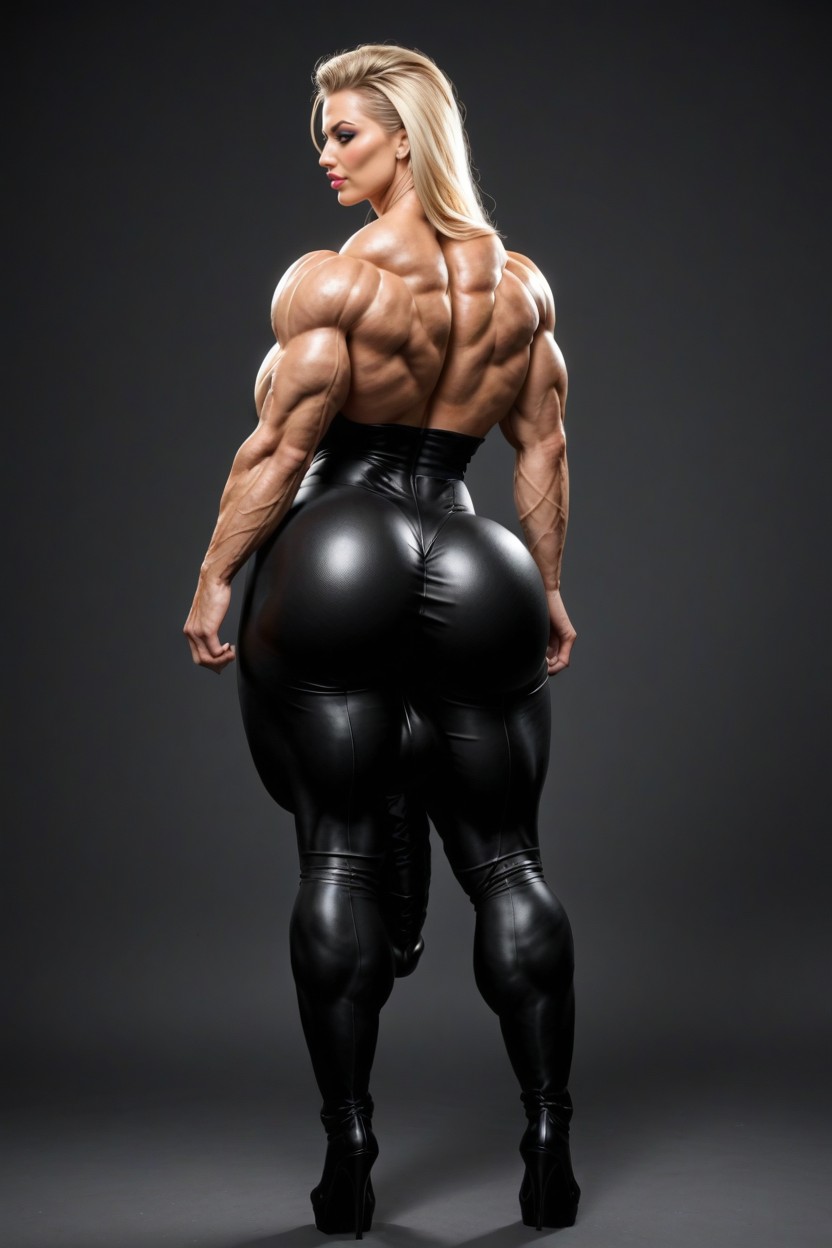 Oiled Skin, Full View, Gigantic Abdominal Obliques 人妖AI黃片