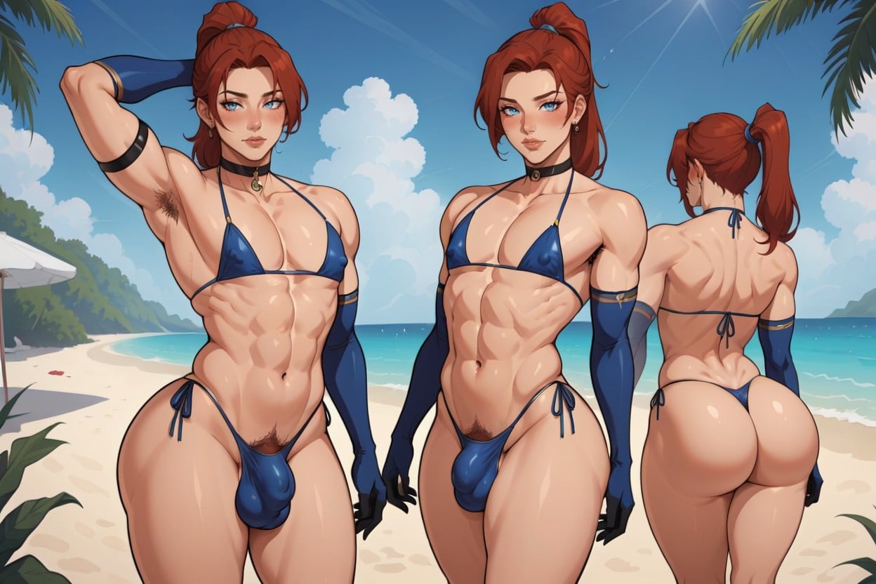 Male Focus, Thick, 单人图 人妖AI色情