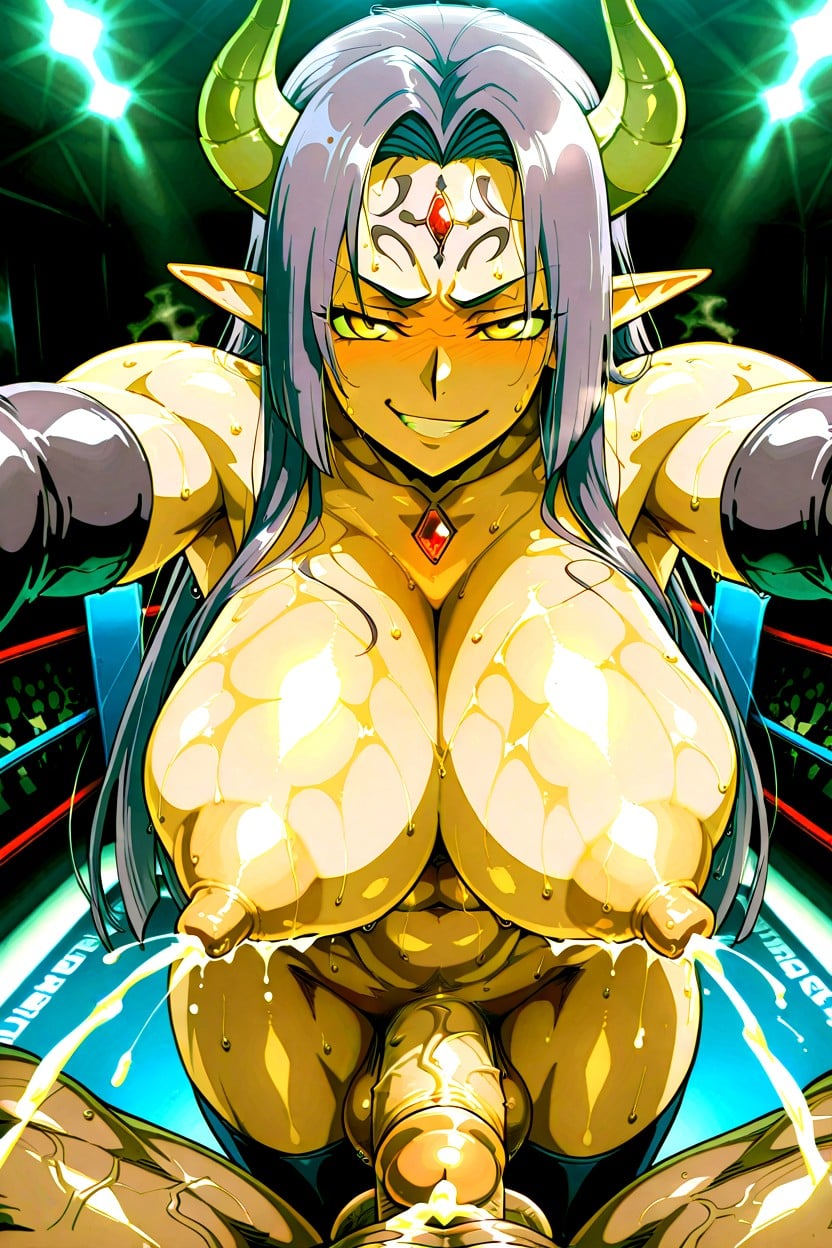 Leaking Cum, Jaw Length Side Locks, Firm Breasts ニューハーフAIポルノ