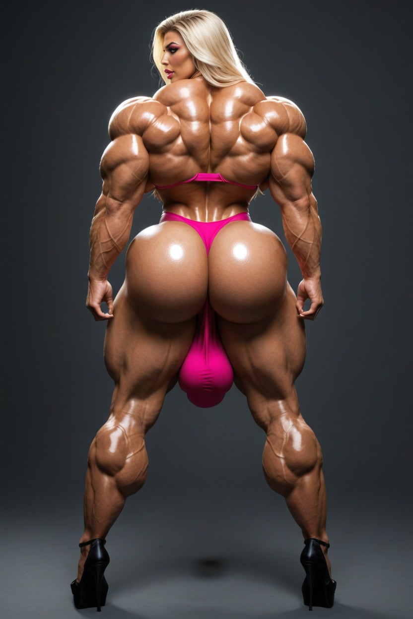 Large Ass, Bent Over, Muscular Quads ニューハーフAIポルノ