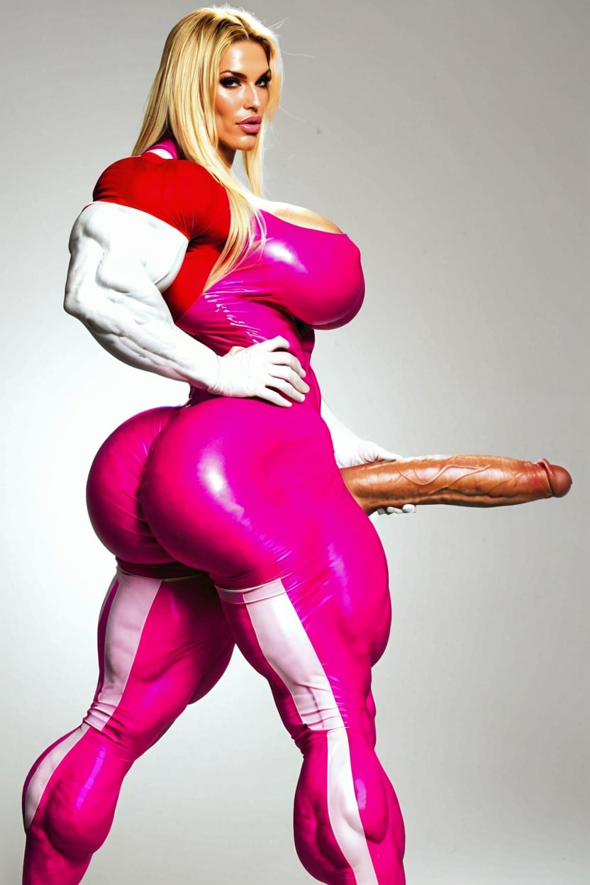 Muscular Quads, Wide Hips, Hyper Defined Muscles 人妖AI色情