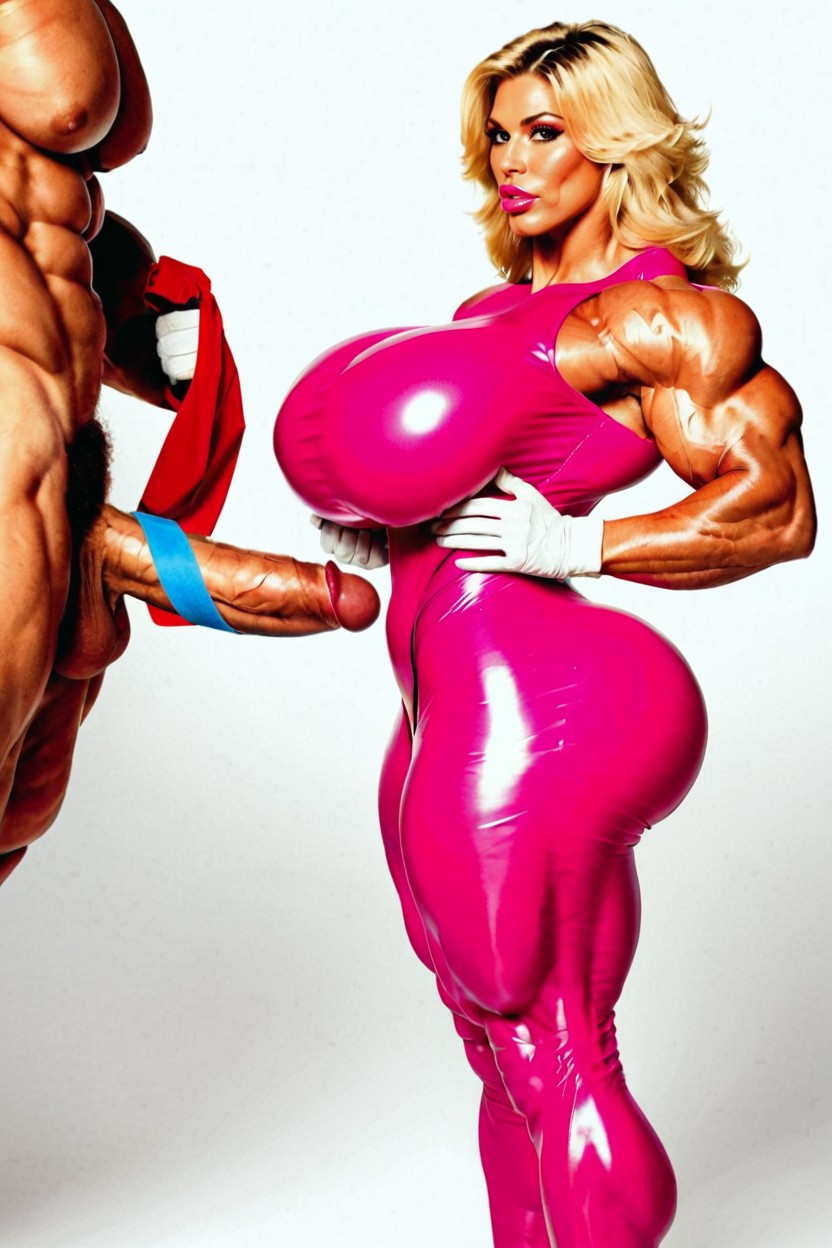 Huge Muscles, Toned Muscles, Huge Muscles Travesti IA Pornô