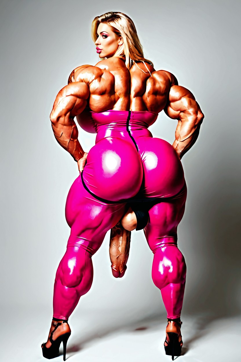 Hyper Gigantic Massive Muscles Woman, Hyper Big Cock Bulge, Huge Ass 人妖AI黃片