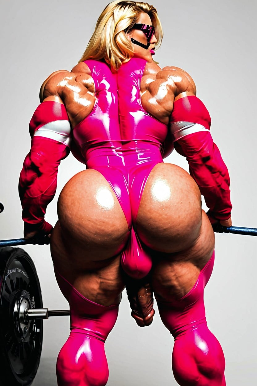 Hard Cock Sticking Up, Ultra High Details, Big Ass Shemale AI Porn