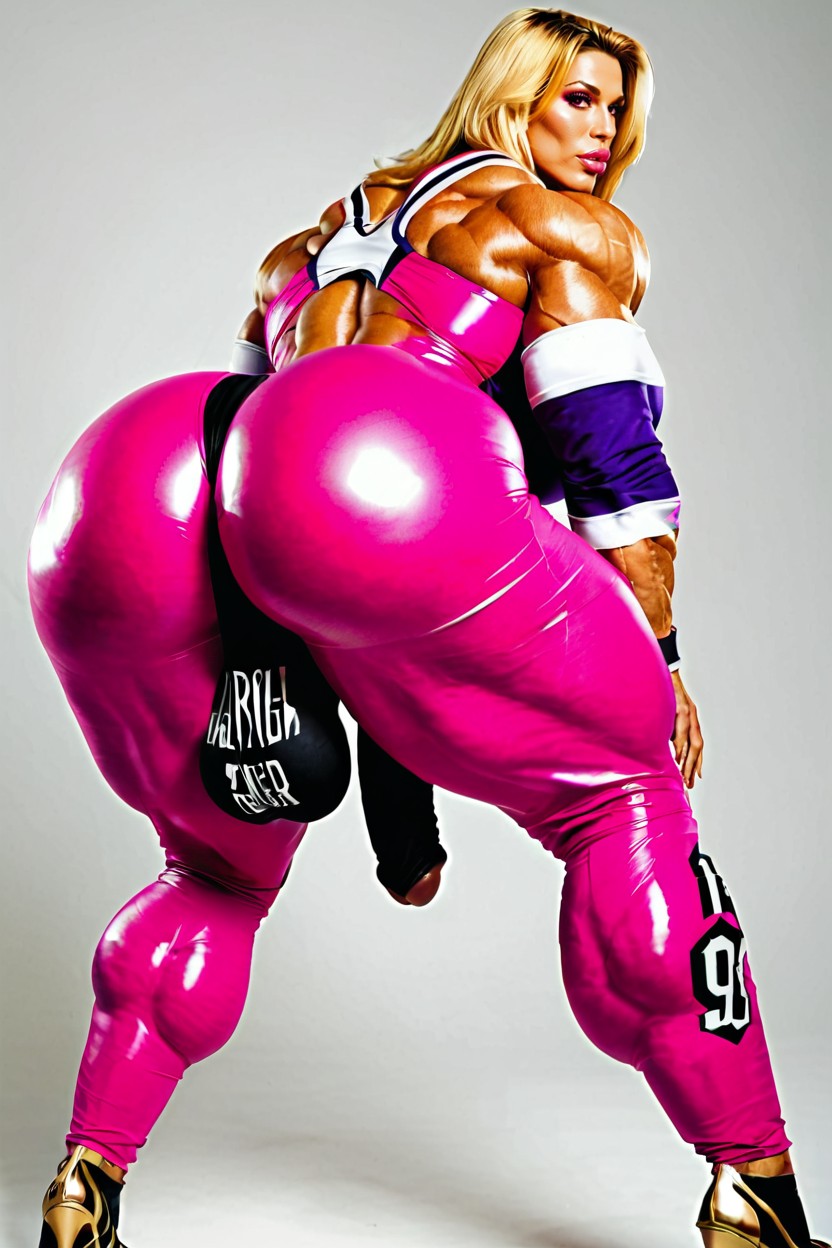 Gigantic Abdominal Obliques, Massive Round Bubble Ass, Hyper Wide Hips 人妖AI黃片