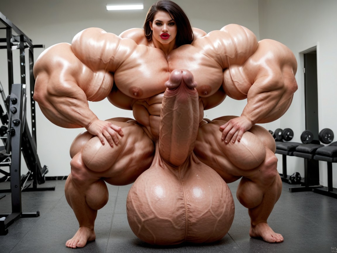 Hyper Long Penis, Penis Is Just Way Too Gigantic, Penis Bigger Than Body Shemale AI Porn