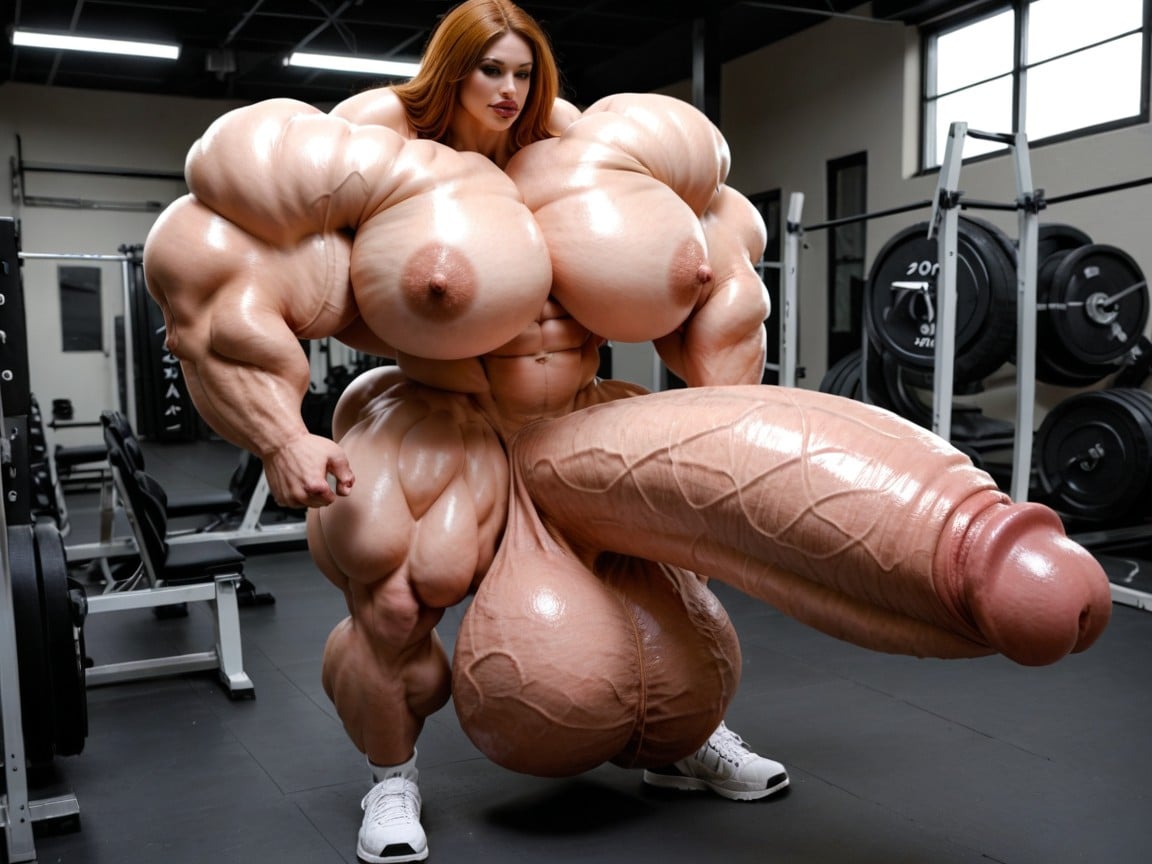 Hyper Bimbo, Hyper Gigantic Balls, Hyper Gigantic Massive Biceps 人妖AI色情