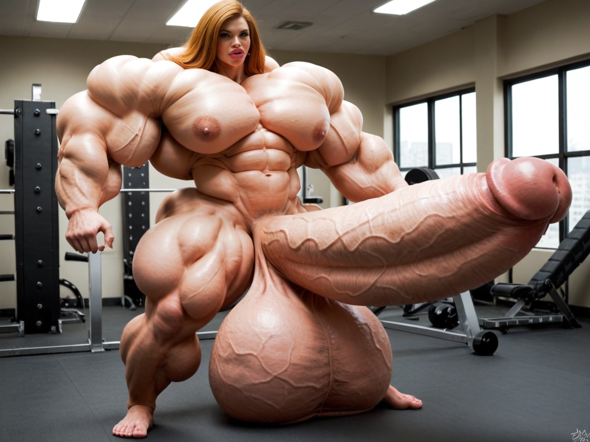 Hyper Gigantic Balls, Hyper Gigantic Abs, Penis Gigantic Then Torso ニューハーフAIポルノ
