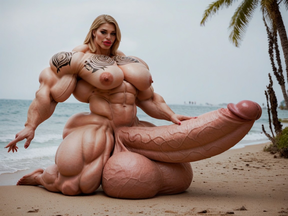 Hyper Oversized Gigantic Muscle, Hyper Long Penis, Hyper Growth Porno shemale IA