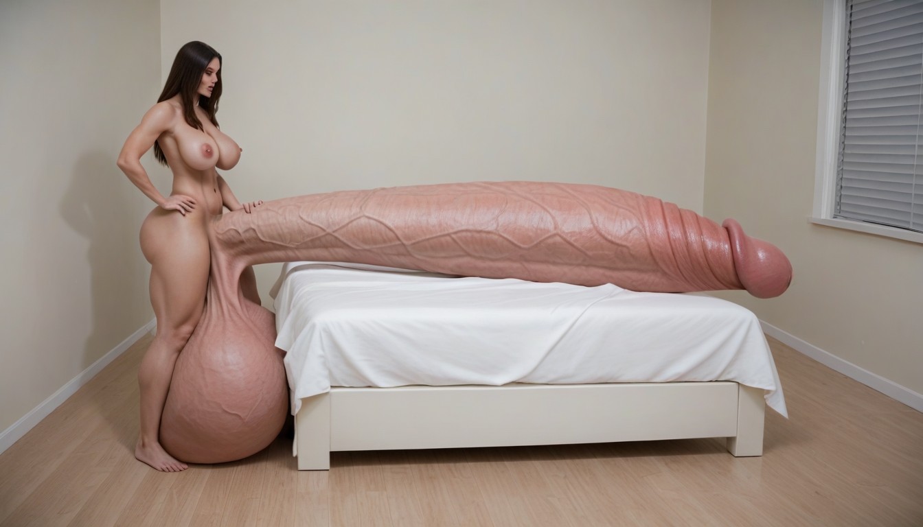 Hyper Thick Veiny Detailed Colossal Penis, Penis The Size Of The Room, Hyper Supersized Penis 人妖AI色情