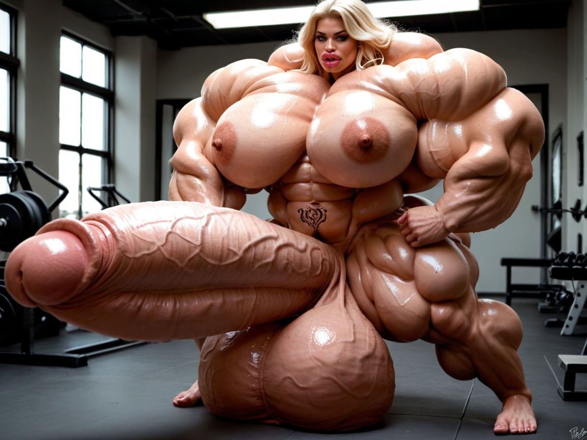 Hyper Oversized Gigantic Wide Penis, Penis Gigantic Then Torso, Hyper Gigantic Massive Penis Shemale AI Porn