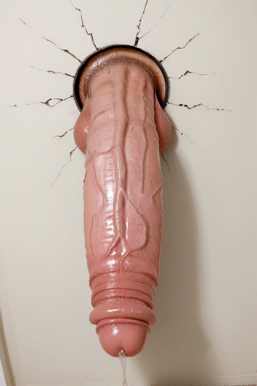 Flaccid Cock, Big Hyper Tits, Close Up Shemale AI Porn