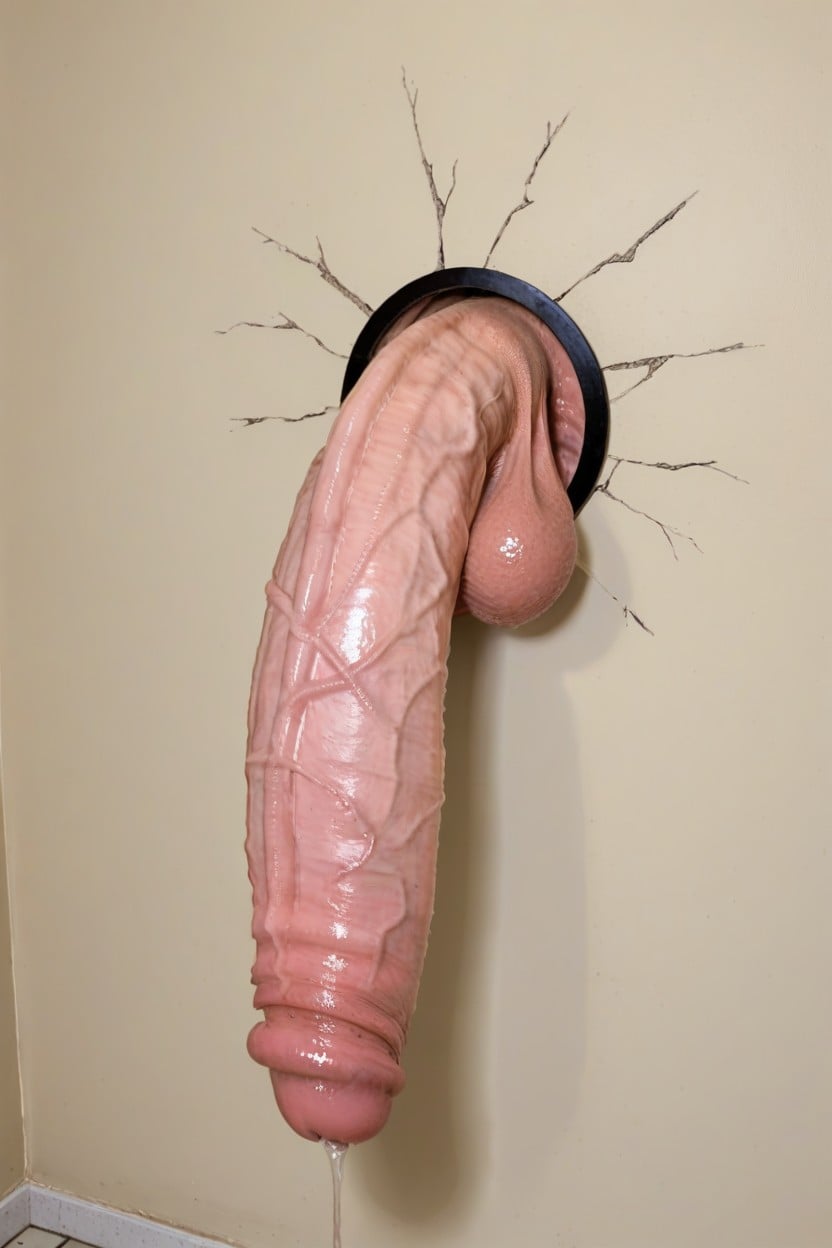 Close Up, Pony Cock, Hyper Thick Sock Shemale AI Porn