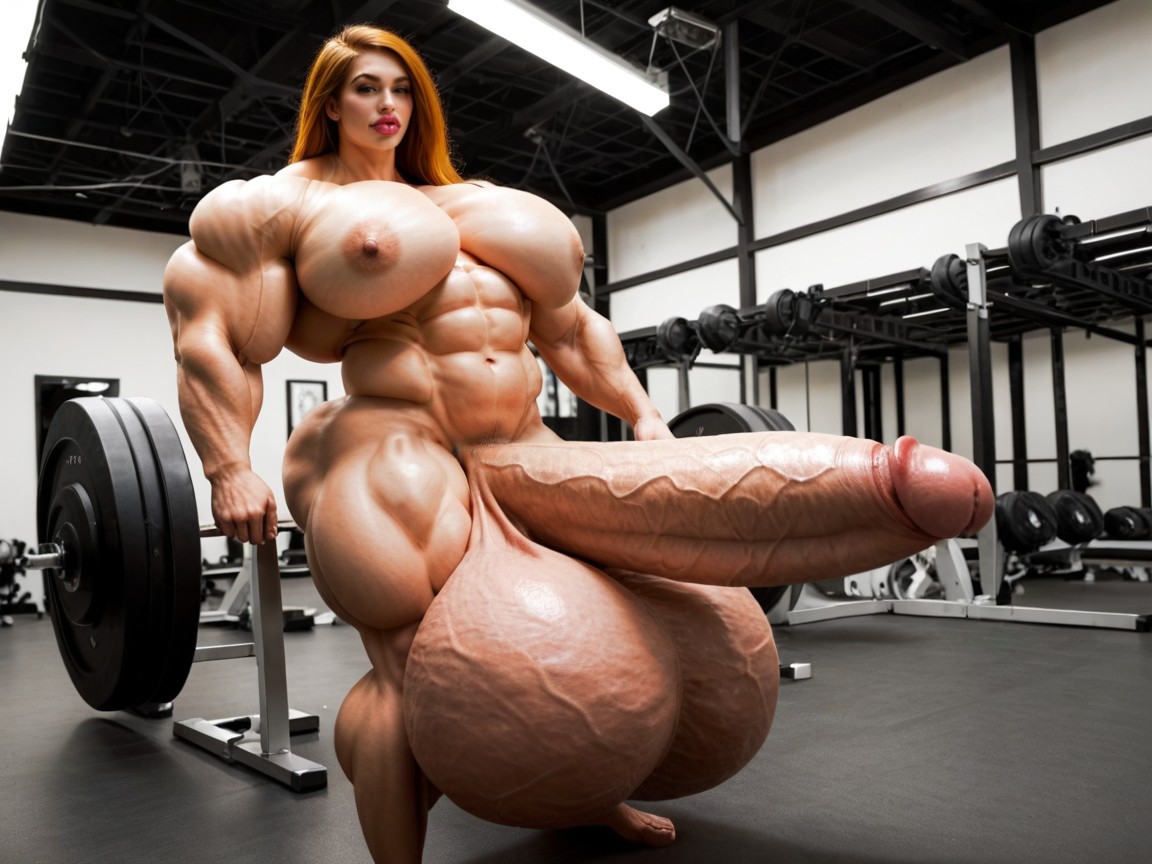 Cosplay, Hyper Gigantic Massive Biceps, Hyper Gigantic Massive Muscle Shemale AI Porn