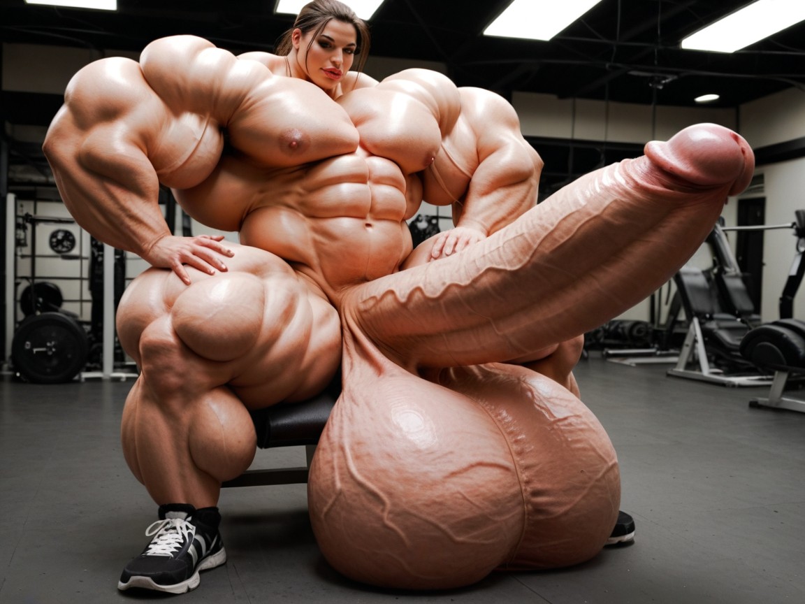 Penis Gigantic Then Torso, Hyper Long Penis, Hyper Gigantic Massive Balls Porno IA transsexuelle