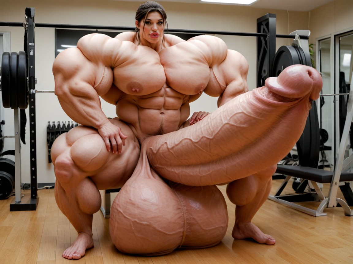 Hyper Balls Growth, Penis The Size Of The Gym, Naked Porno IA transsexuelle