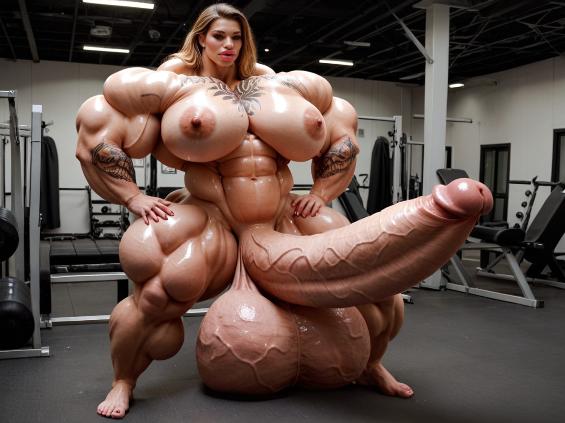 Culo Redondeado, Hyper Gigantic Swollen Bimbo Lips, Hyper Gigantic Balls Porno shemale IA