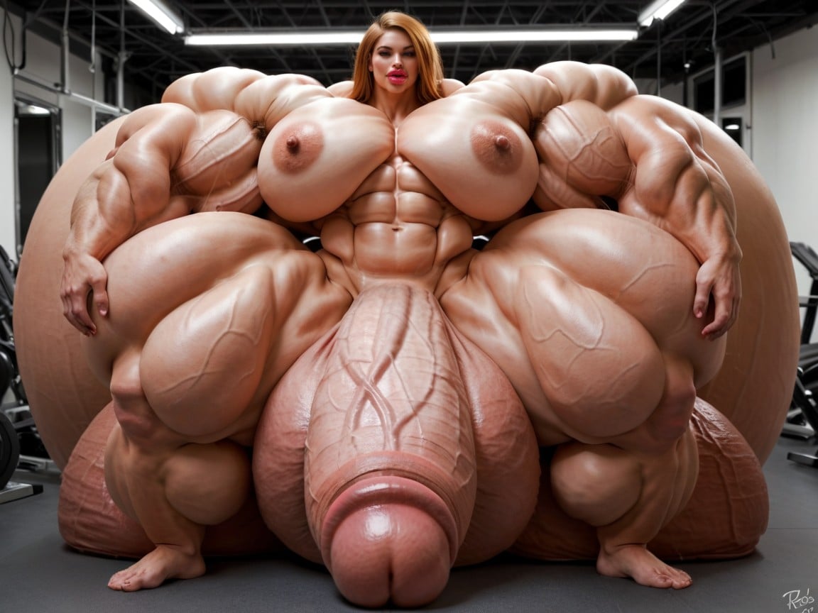 Hyper Bimbo, Hyper Gigantic Balls, Hyper Gigantic Lips Porno IA transsexuelle