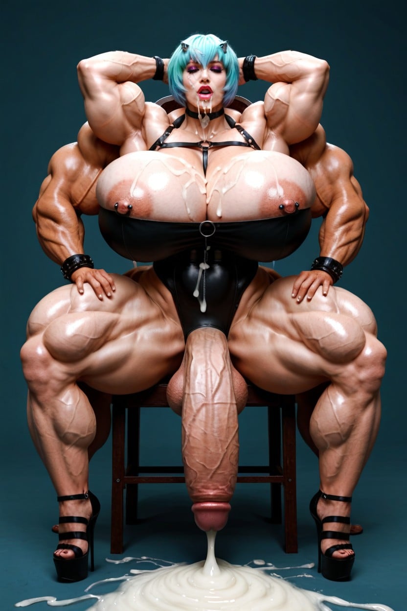 Detailed Veins, Shrinked Head, Hyper Cum Porno IA transsexuelle
