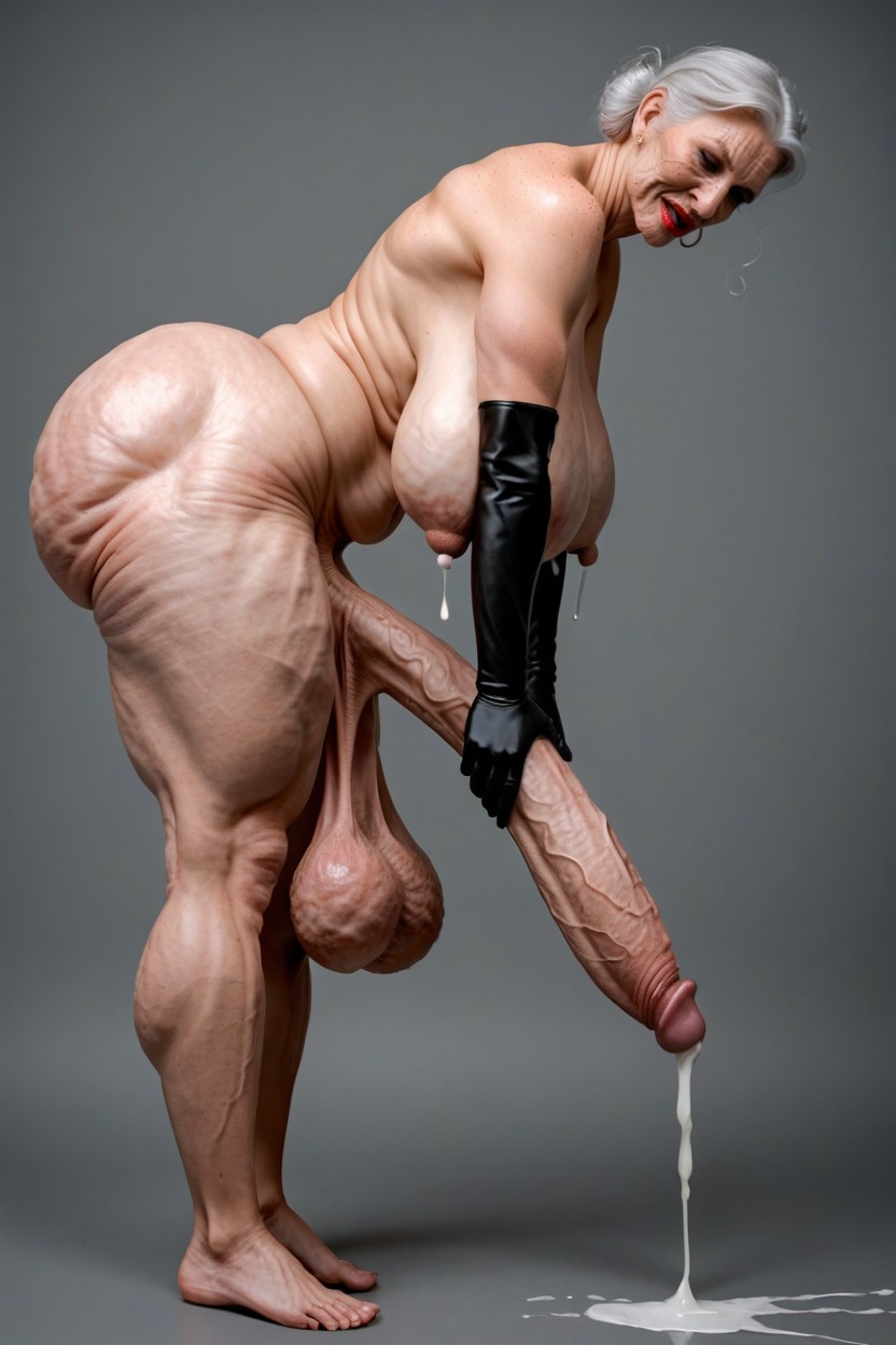 Cellulite On Breasts, Cowboy Shot, Belly Bulge Porno IA transsexuelle