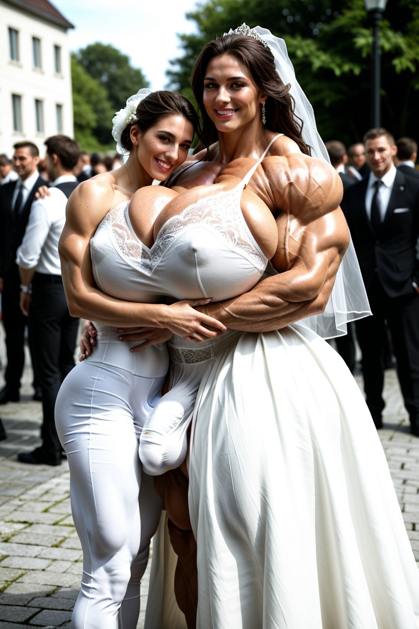 Gigantic Enormous Biceps, Extremely Muscular, Beauty Shemale AI Porn