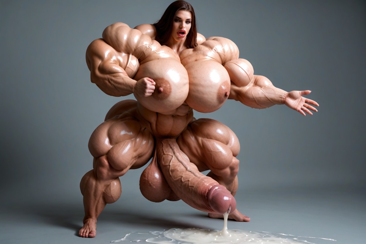 Hyper Gigantic Muscle Hips, Balls Are Just Too Gigantic, Cosplay Porno IA transsexuelle