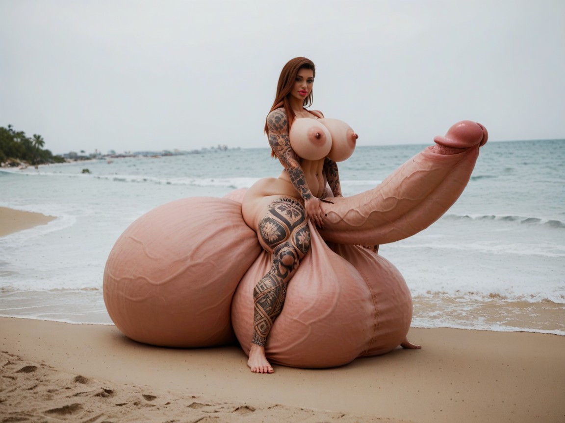 Hyper Growing, Penis Is Just Way Too Gigantic, Hyper Gigantic Swollen Bimbo Lips Porno IA transsexuelle