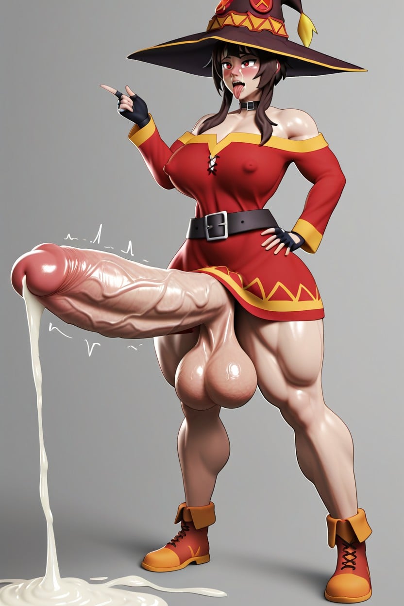 Scary Dick, Hyper Veiny Dick, Ugly Dick Shemale AI Porn
