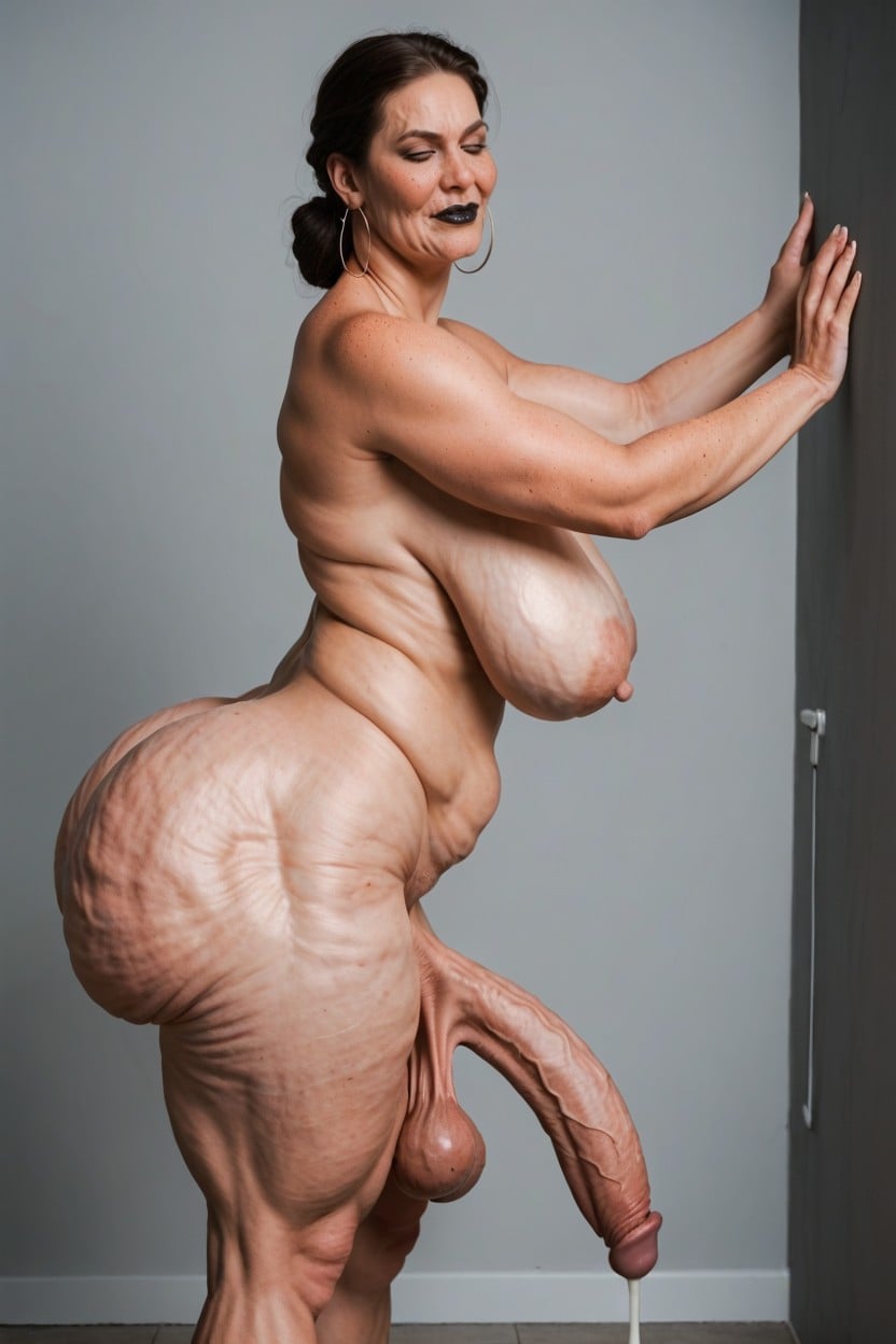 Standing Upright, Wide Hips, Cosplay Porno IA transsexuelle