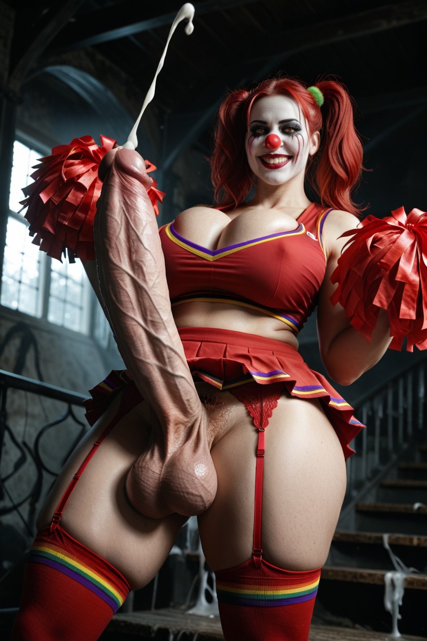 Sexy Futa With Scary Monster Cock, Realistic Appearance, 陰毛 人妖AI黃片