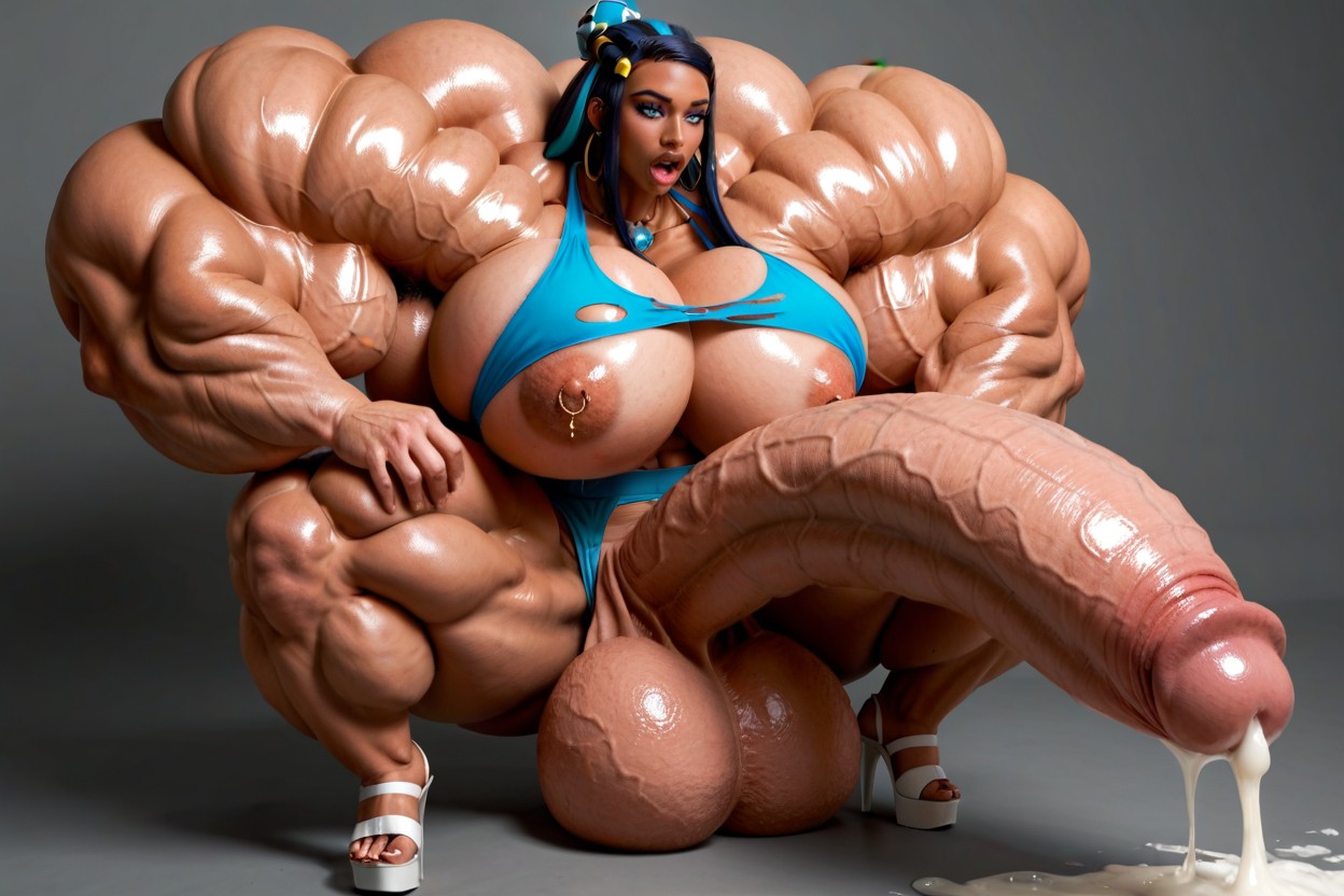 Hyper Gigantic Massive Penis, Hyper Absurdly Gigantic Balls, 18+ Porno IA transsexuelle