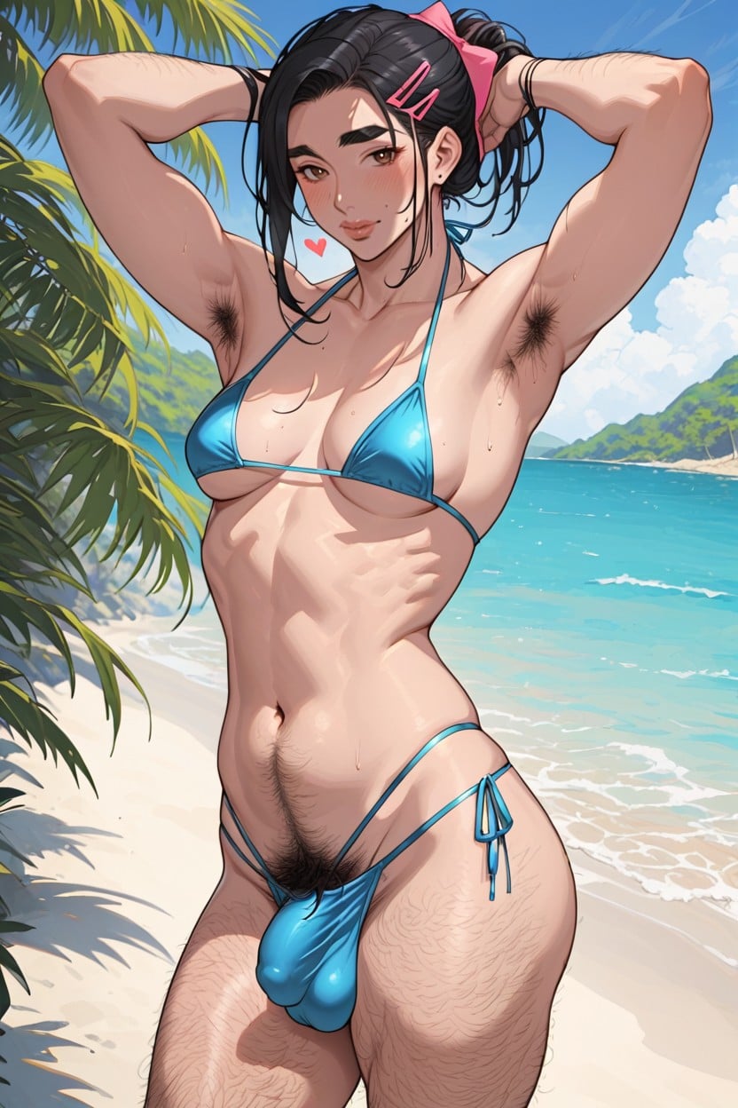 Black Hair, スキニー, Japanese ニューハーフAIポルノ