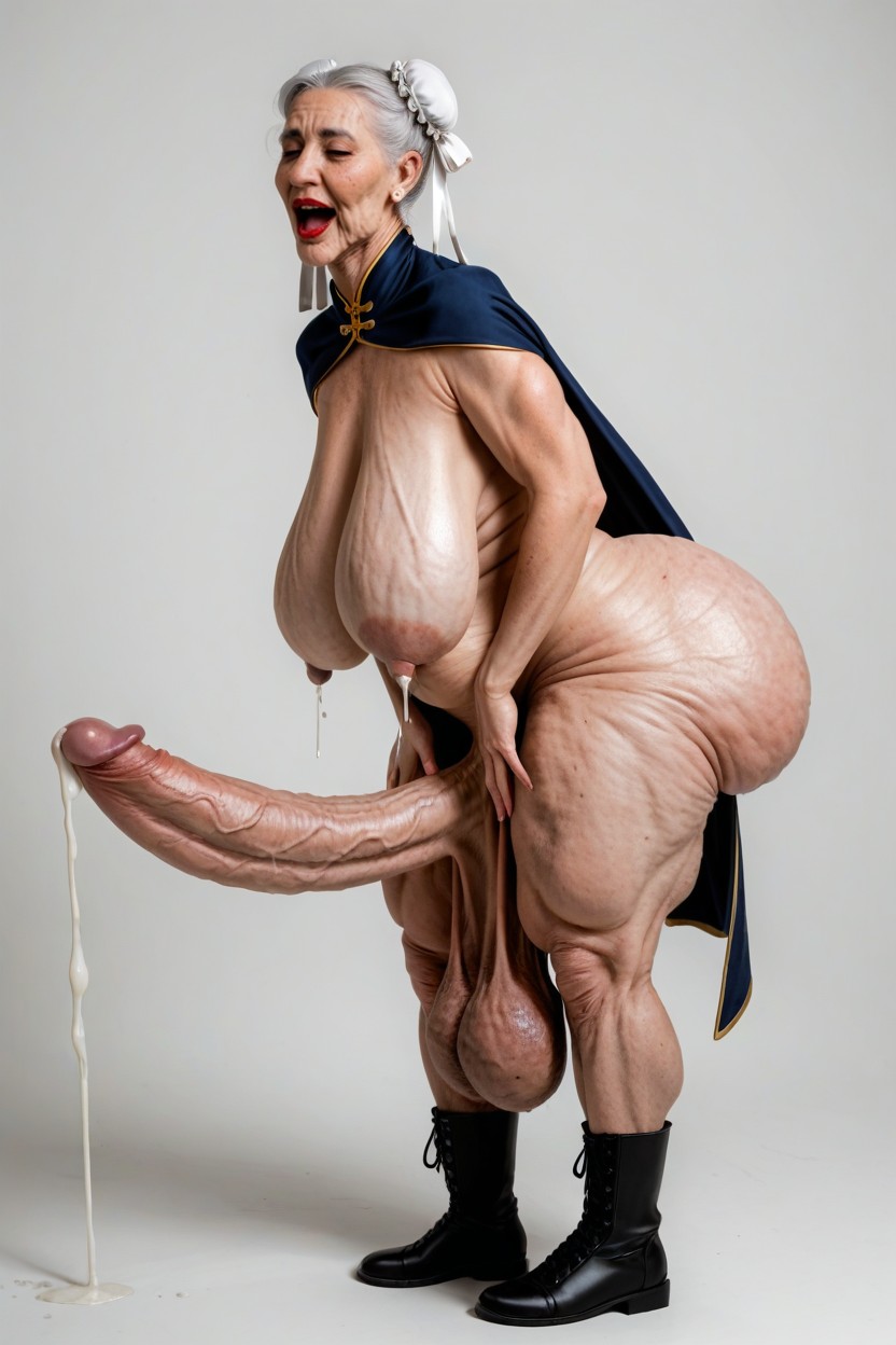 Cellulite, Gigantic Ass, Wrinkles On Legs Porno IA transsexuelle