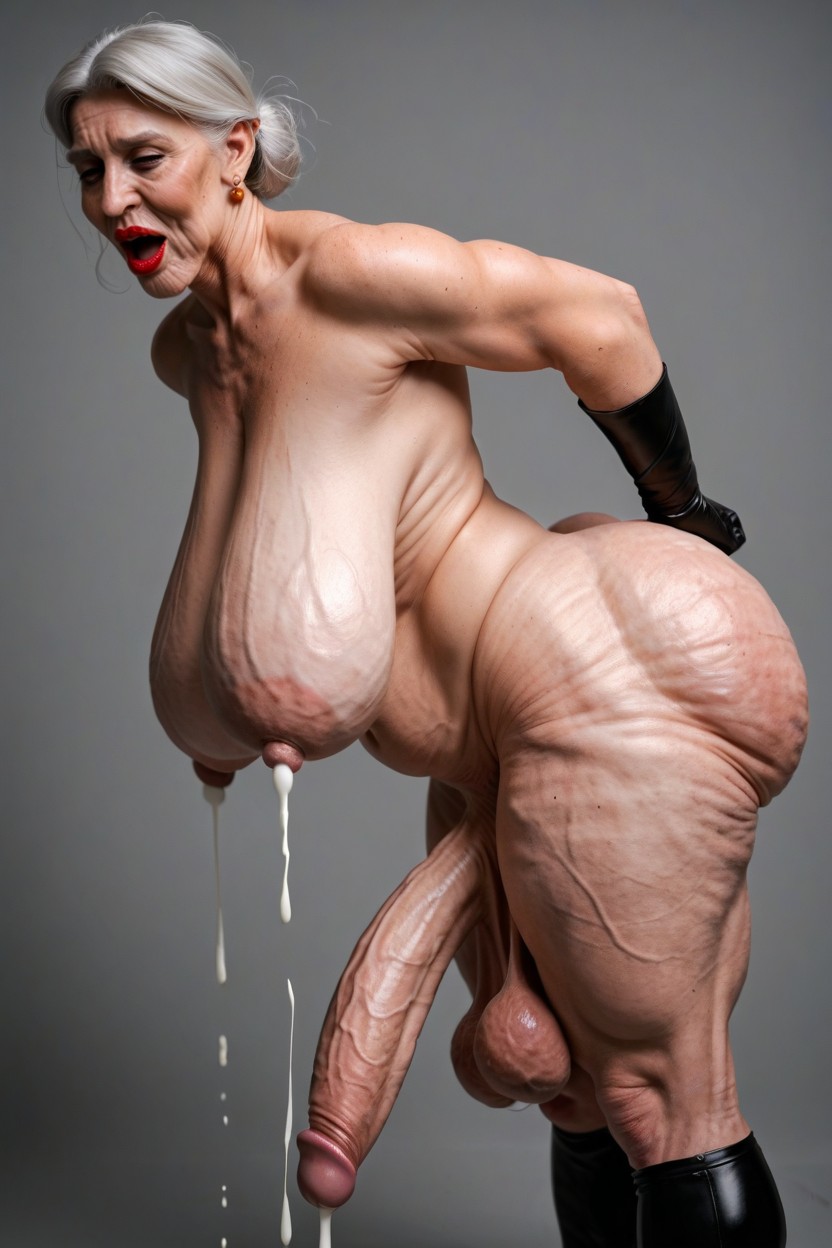 Wrinkles On Ass, Shoulders Back, Cellulite On Breasts Porno IA transsexuelle