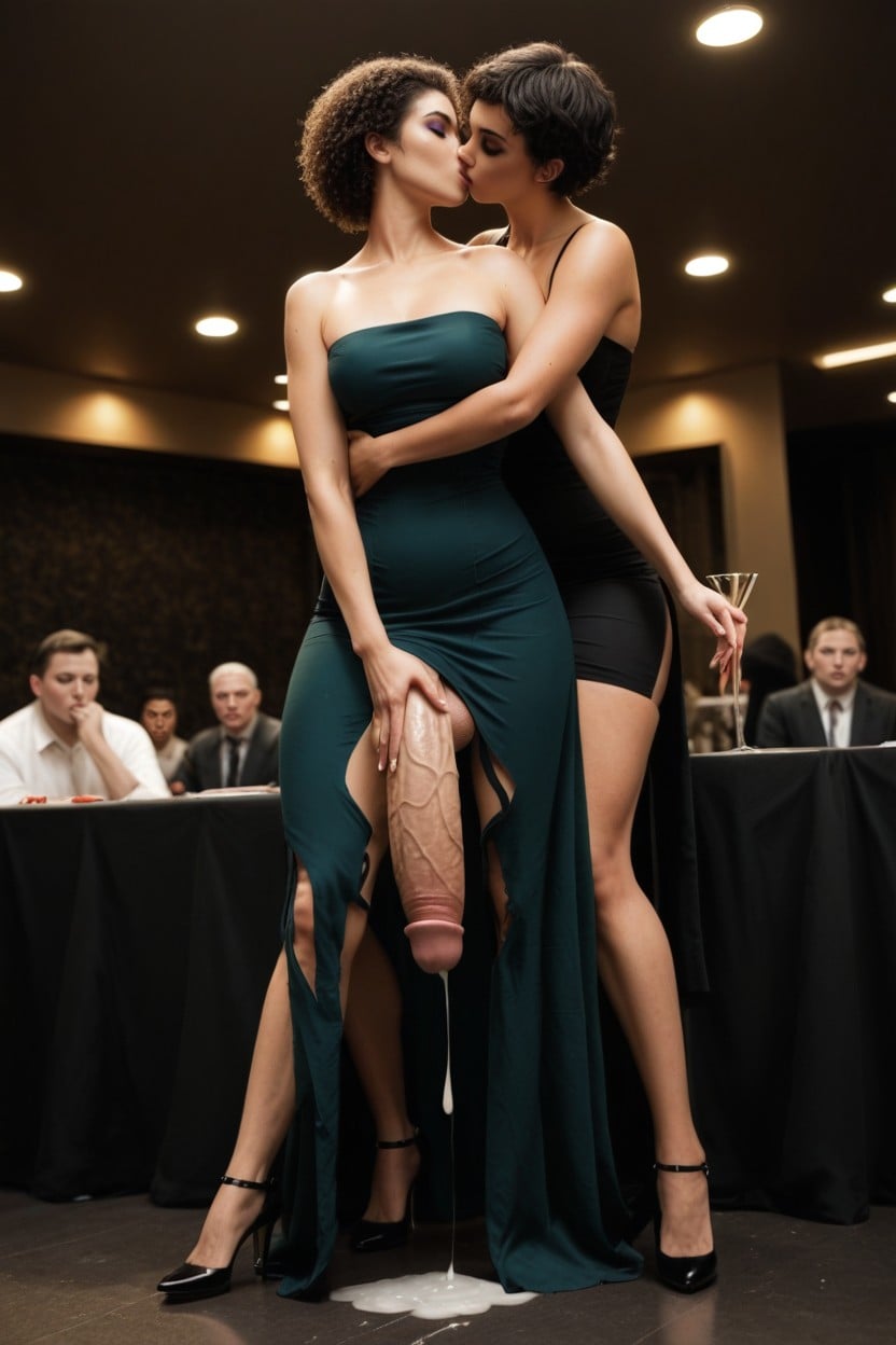 Cul Énorme, Cum Puddle, Open Crotch Porno IA transsexuelle