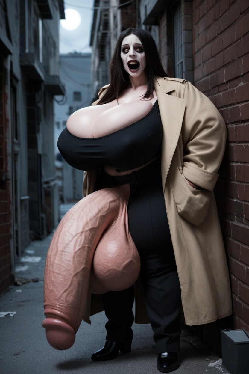 Impossibly Long Hyper Penis, Impossibly Long Hyper Penis, Horror Scene Porno IA transsexuelle