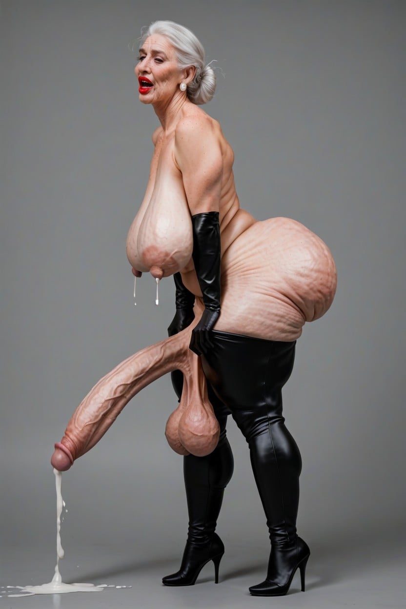 Saggy Ass, Bimbo, Shoulders Back ニューハーフAIポルノ