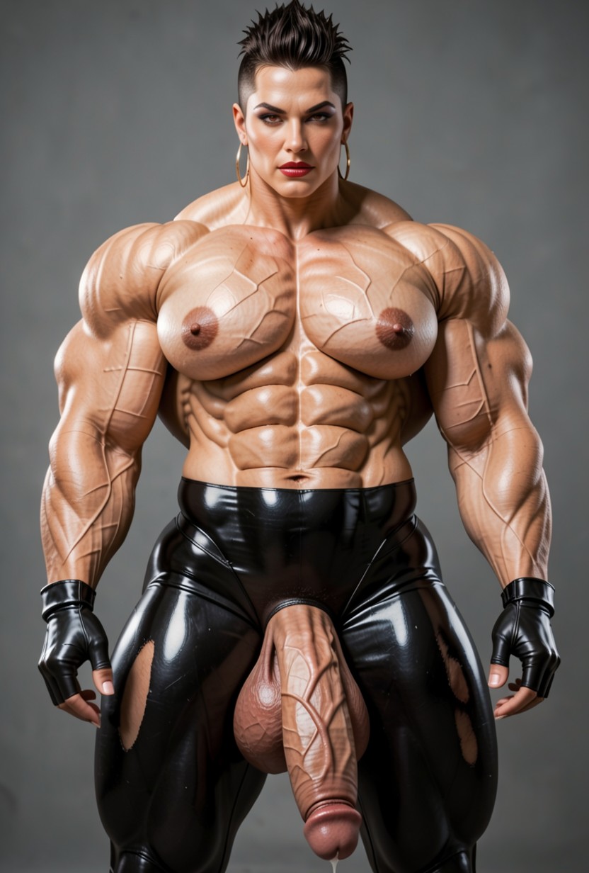 Thick, Dominant, Extreme Veiny Shemale AI Porn
