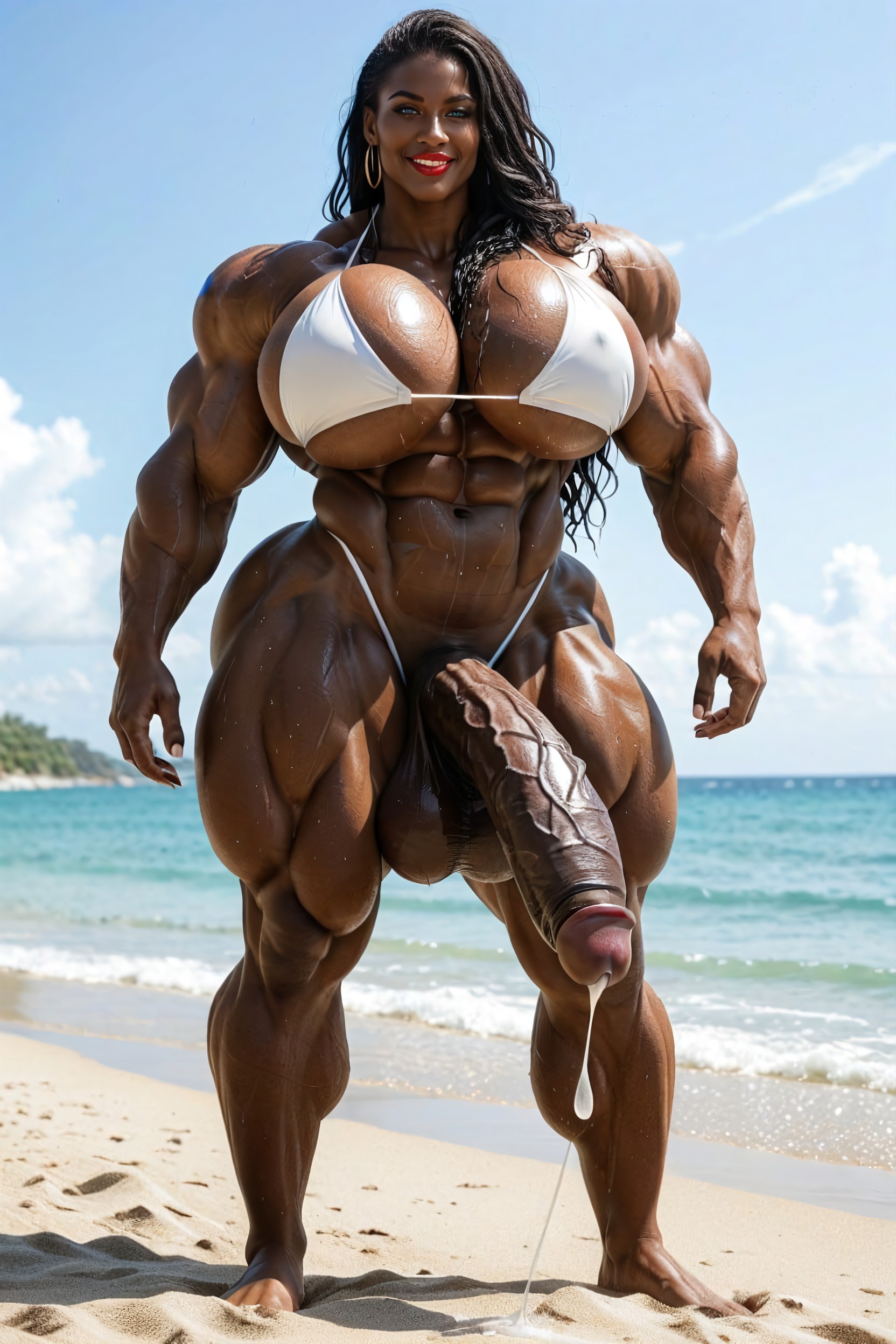 Thick Thighs, African, Thick Thighs Shemale AI Porn