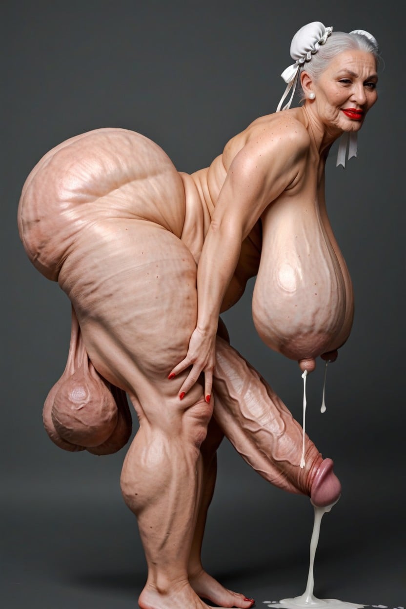 Shriveled Balls, Extremadamente Pesado En La Parte Inferior, Bizco Porno shemale IA