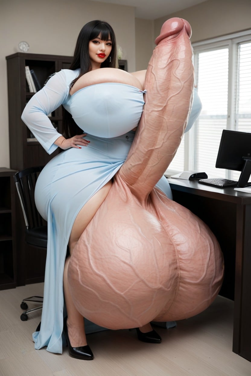30+, Extremely Large Ass, Hyper Gigantic Veiny Penis Shemale AI Porn