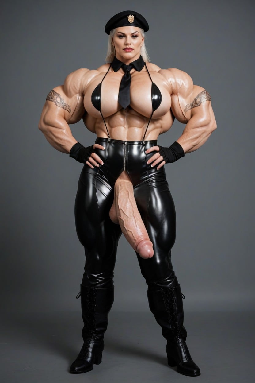Massive Body, Mistress, Uniform Shemale AI Porn