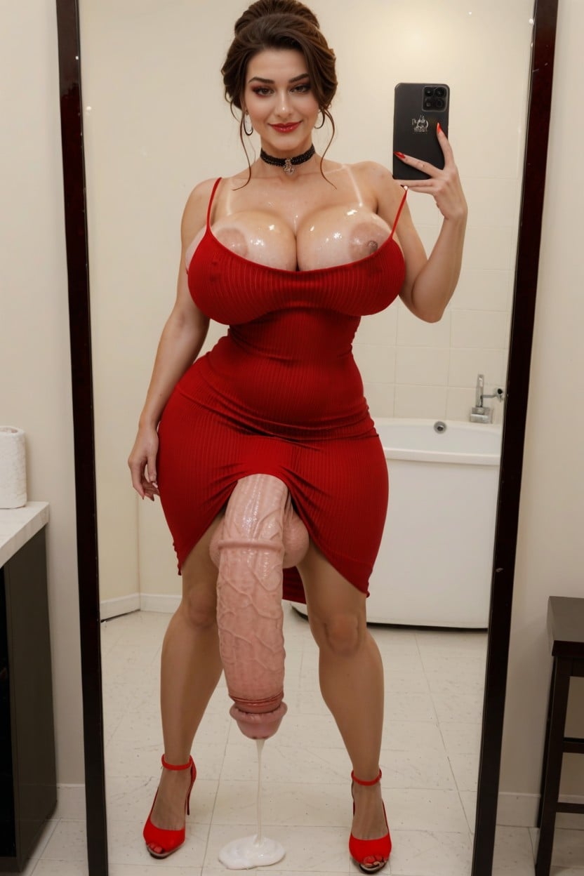 Club Selfie, Française, Corps Entier Porno IA transsexuelle