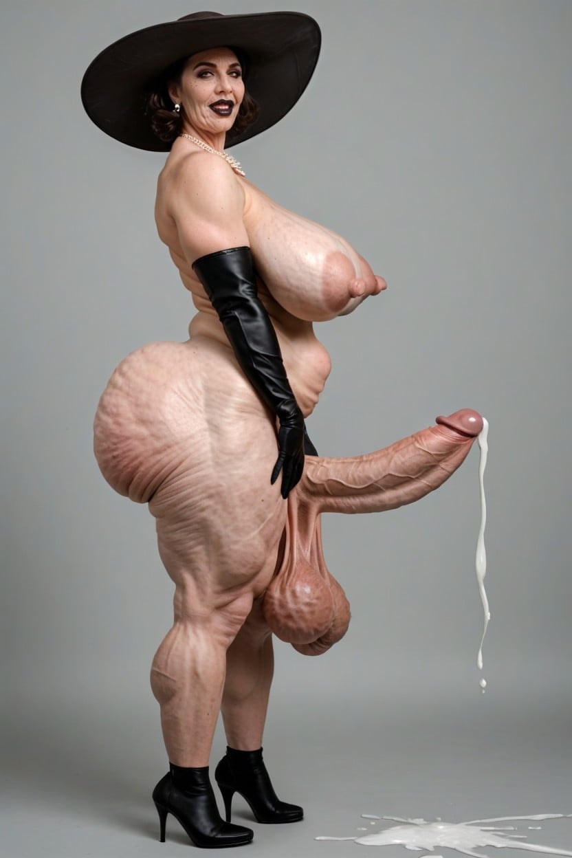 Cellulite Legs, Freckles, Shoulders Back Porno IA transsexuelle