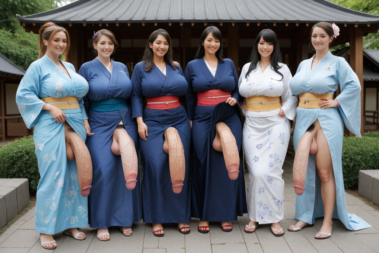 Beauty, 立つ, Huge Breasts ニューハーフAIポルノ