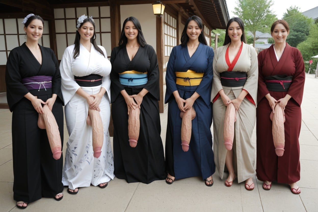 Massive Testicles, Random Hair Colors, Closed Kimono Porno IA transsexuelle