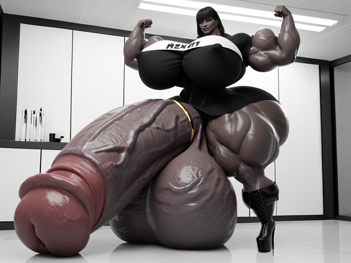 25+, Most Exaggerated Gigantic Oversized Penis, Penis The Size Of The Room Shemale AI Porn