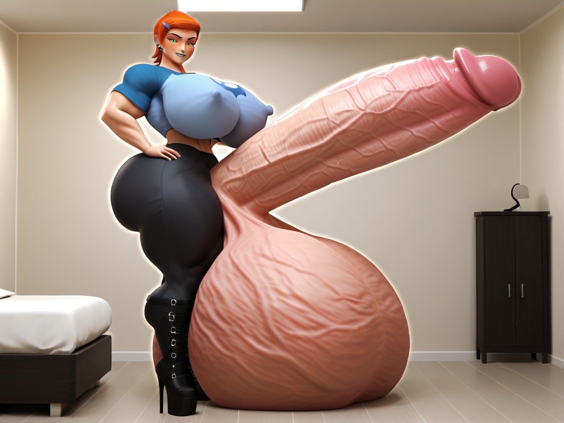 Hyper Gigantic Veiny Penis, Hyper Gigantic Veiny Penis, Gwen Tennyson From Ben Shemale AI Porn