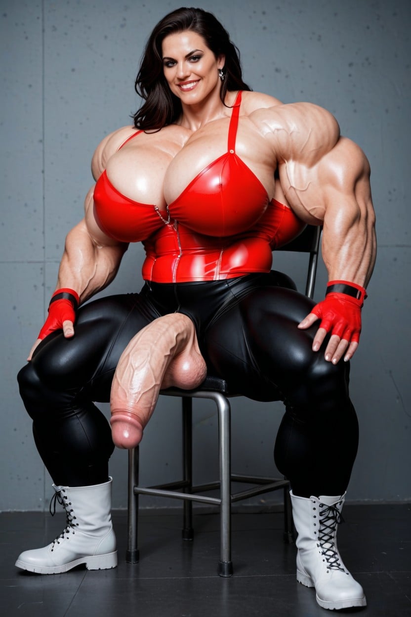 Punk, Fingerless Gloves, Hyper Vascular 쉬메일 AI 포르노