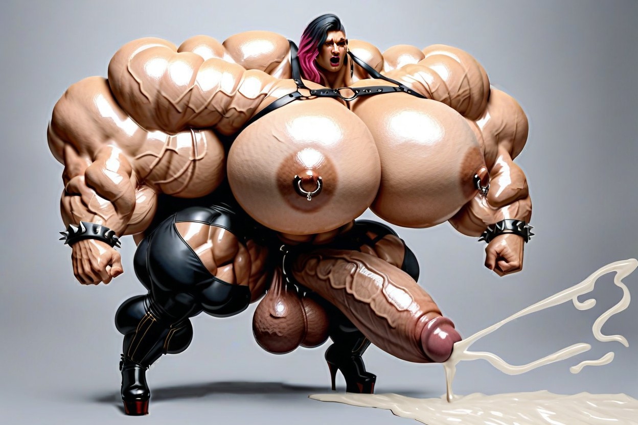 Gigantic Erect Cock, Gigantic Trapezius, Gozada Travesti IA Pornô
